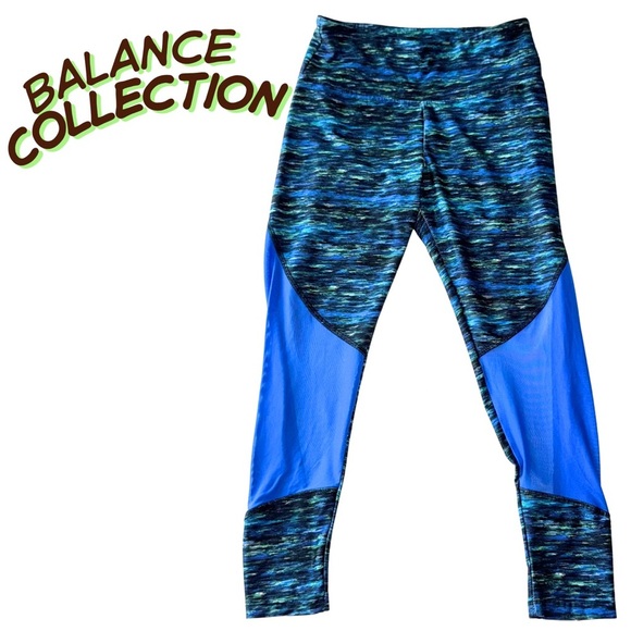 Balance Collection Blue Patterned Leggings - Picture 1 of 5